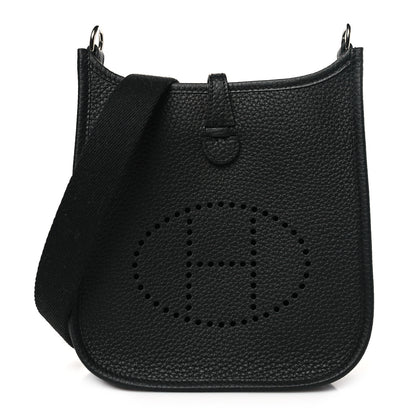 Hermes Taurillon Clemence Evelyne TPM Black 1 of 11