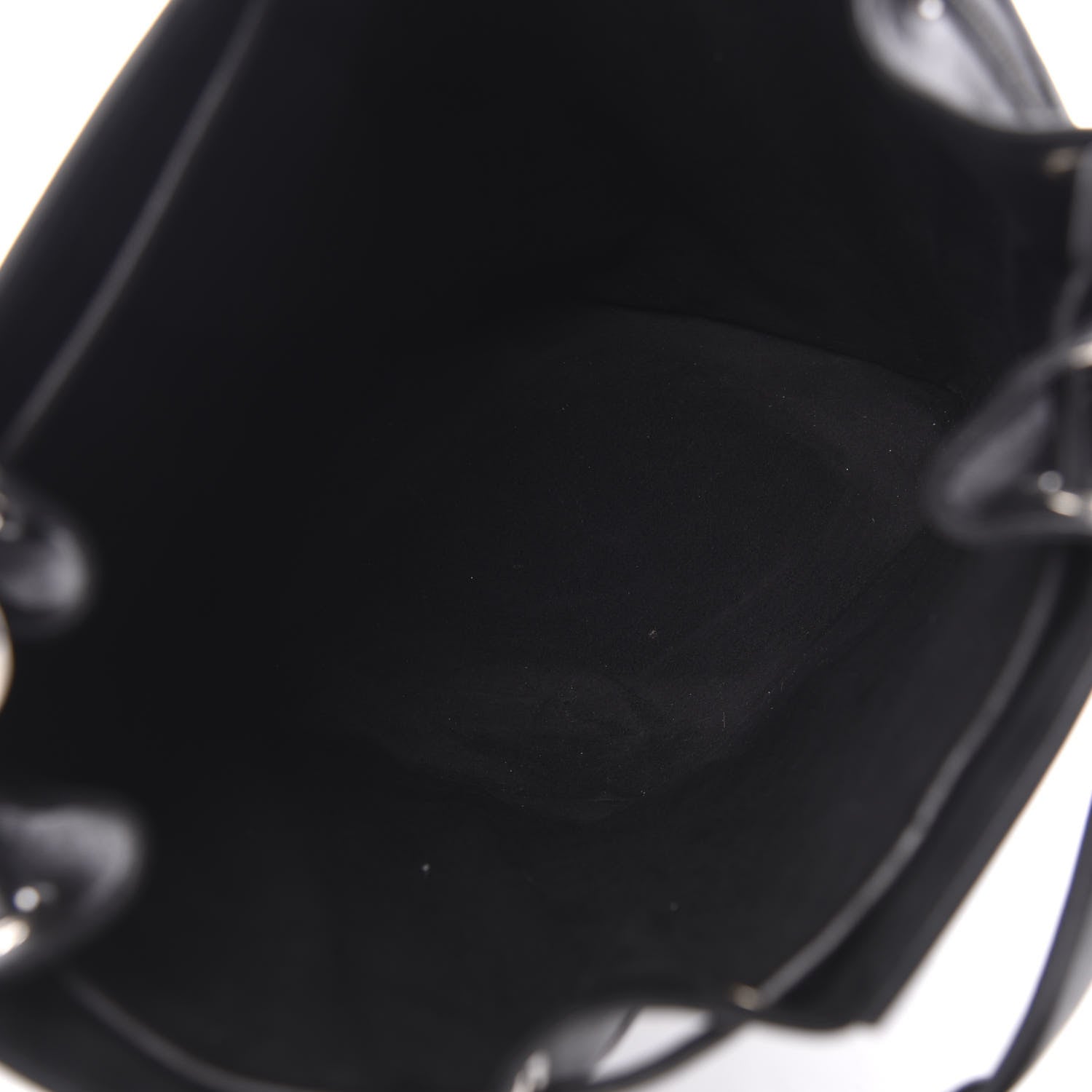 Alexander McQueen Calfskin Embroidered Bucket Bag Black White 5 of 10