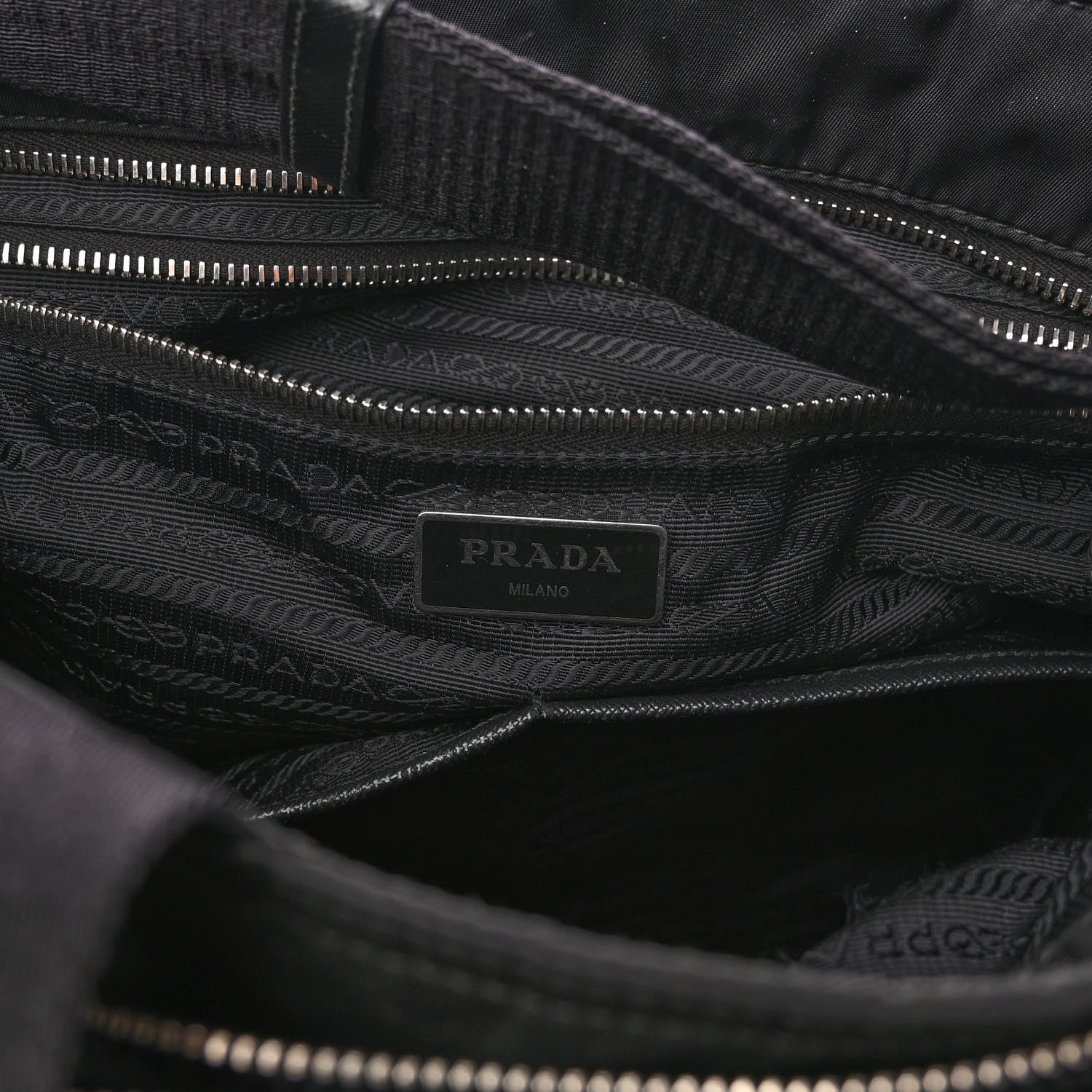 Prada Tessuto Nylon Vela Diaper Bag Black 8 of 12