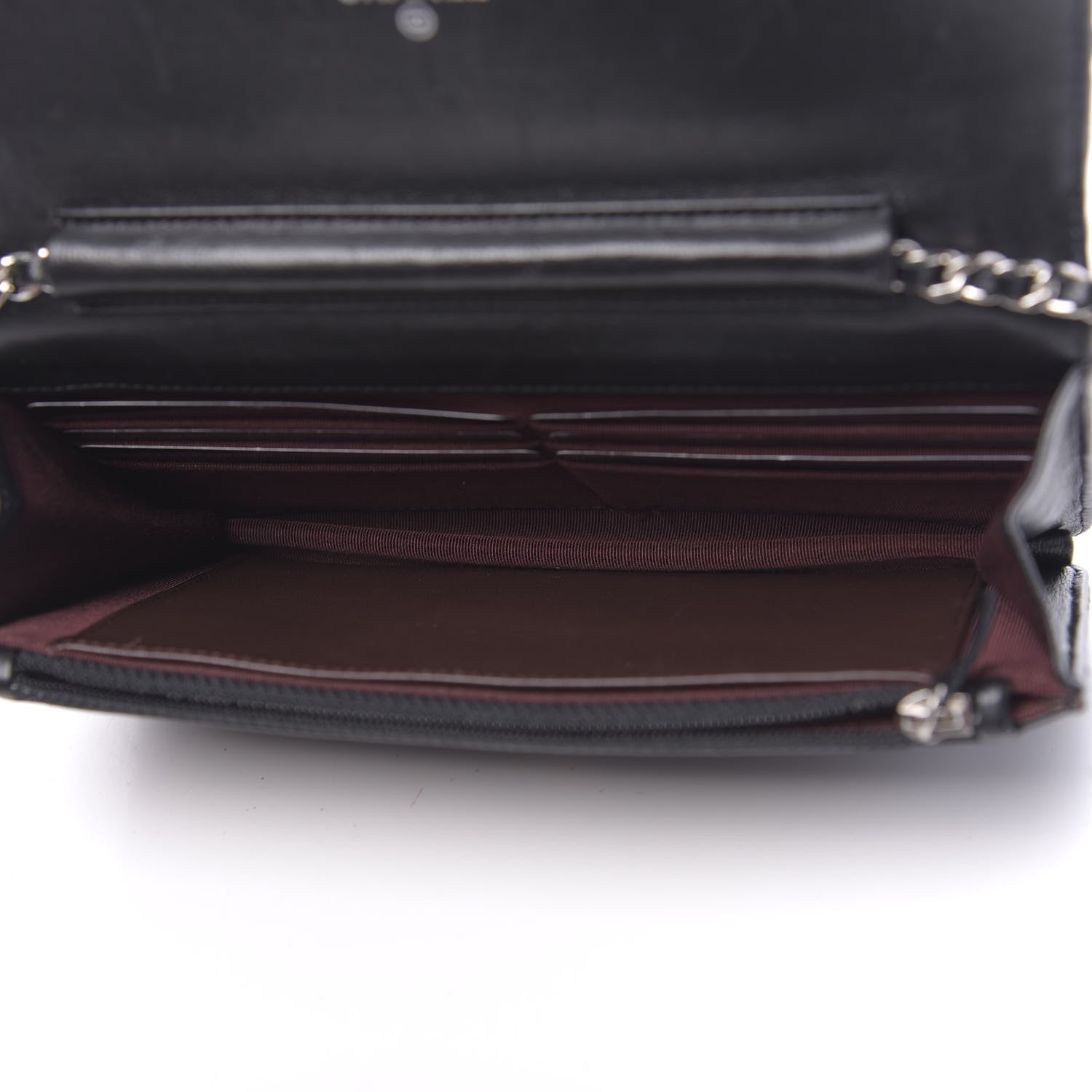 Chanel Lambskin Quilted Wallet On Chain WOC Black 5 of 16