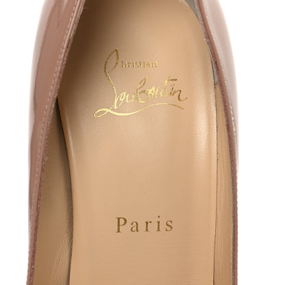 Christian Louboutin Patent Pigalle Follies 100 Pumps 38.5 Nude 9 of 10