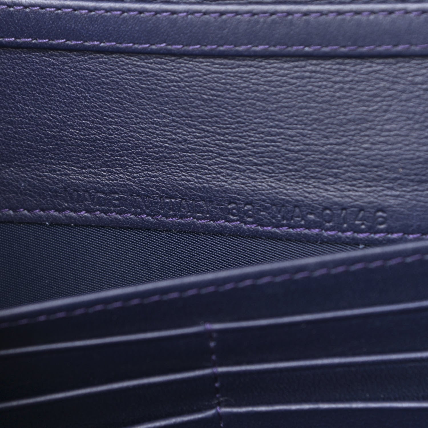 Christian Dior Patent Cannage Miss Dior Chain Wallet Purple 7 of 12
