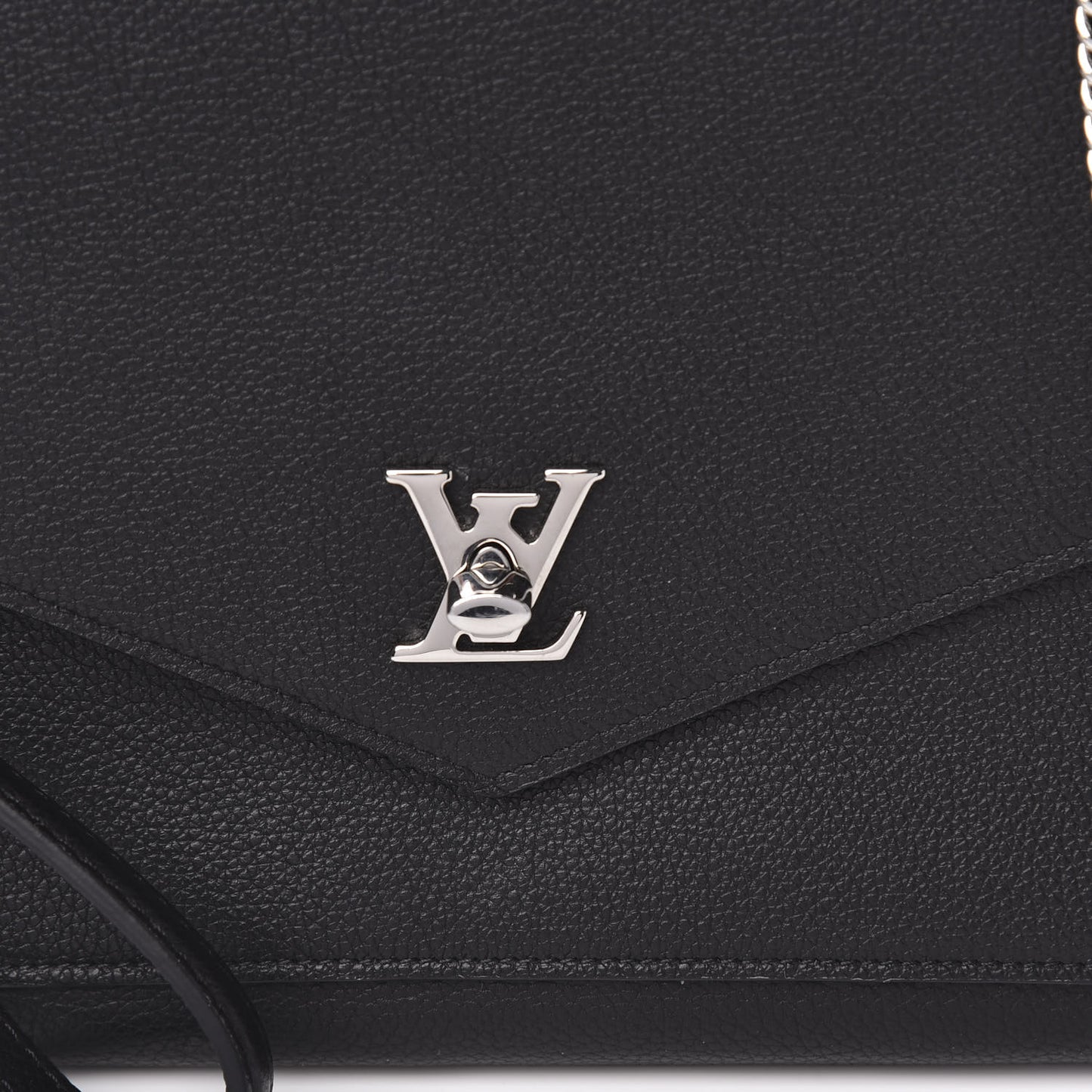 Soft Calfskin My Lockme Pochette Black