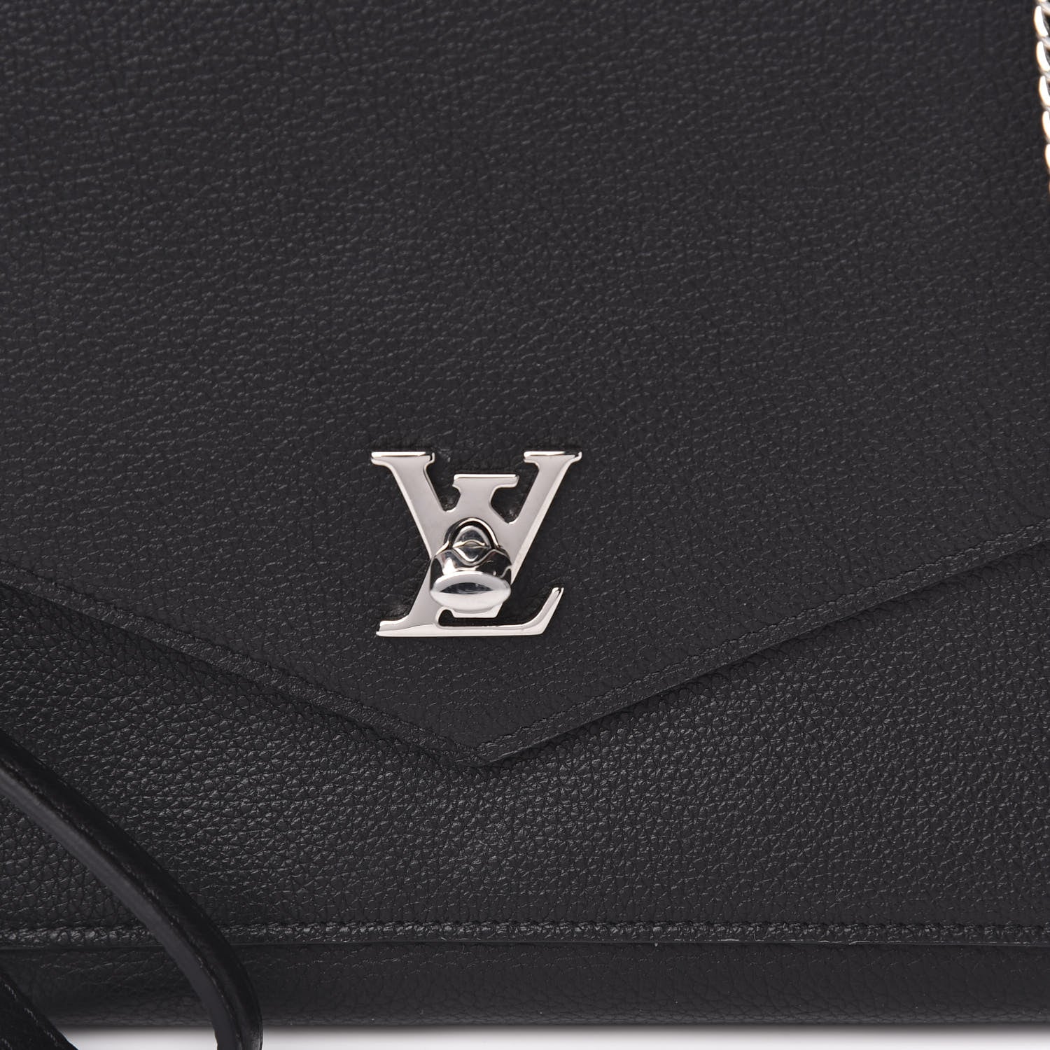 Louis Vuitton Soft Calfskin My Lockme Pochette Black 9 of 9