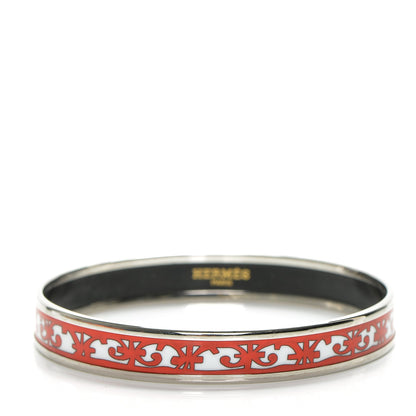 Hermes Enamel Printed Narrow Balcons Du Guadalquivir Bracelet 70 1 of 5