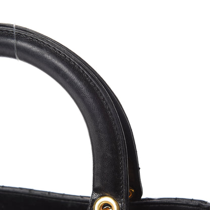Christian Dior Lambskin Cannage Medium Lady Dior Black 21 of 21