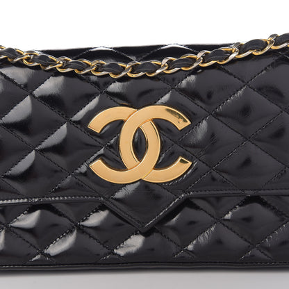 Chanel Glazed Calfskin Small CC Flap Black 12 of 12