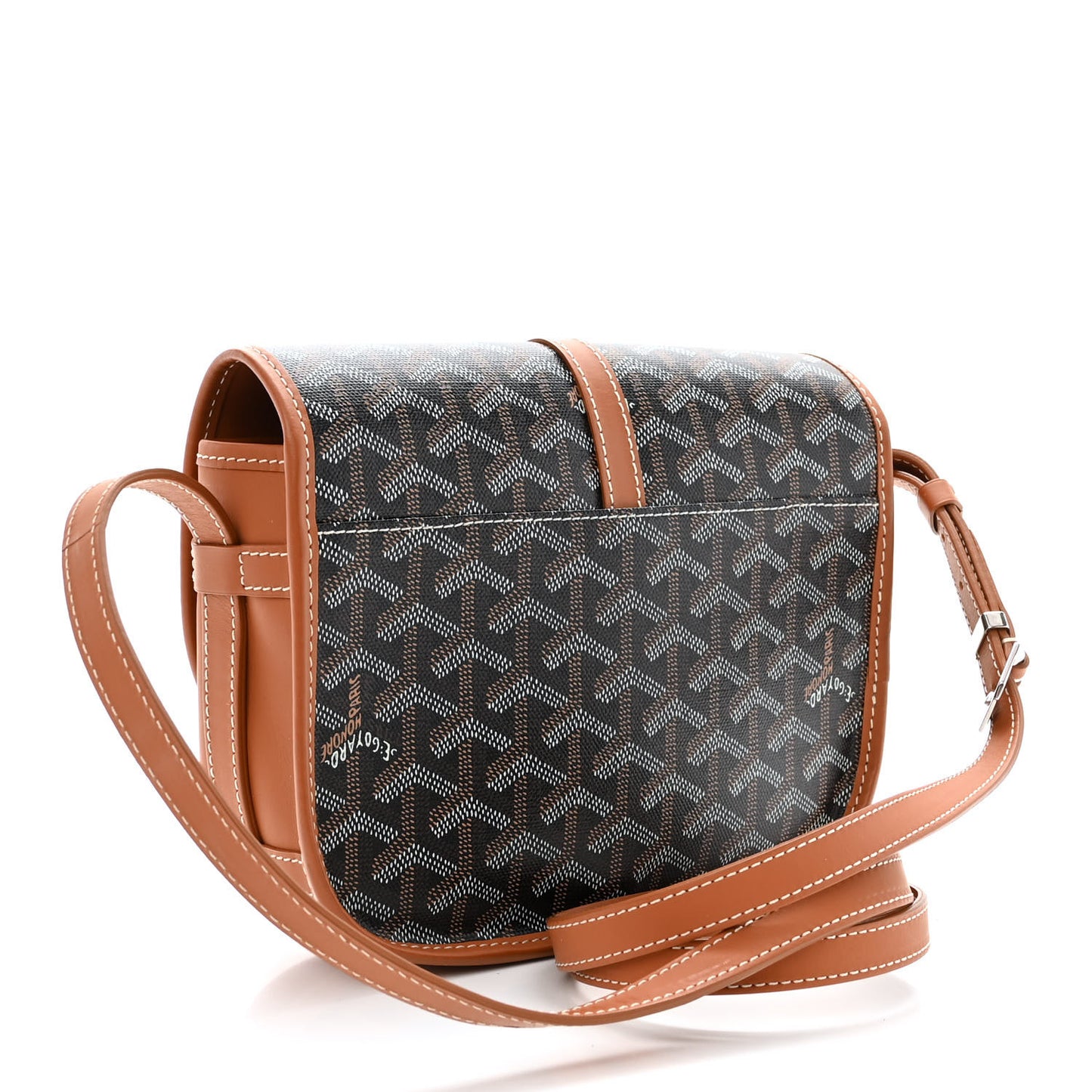 Goyardine Belvedere II PM Messenger Bag Black Gold