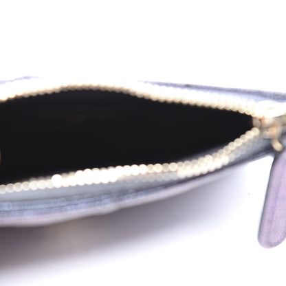 Chanel Iridescent Caviar Quilted Flap Zip Card Holder Black 4 of 9