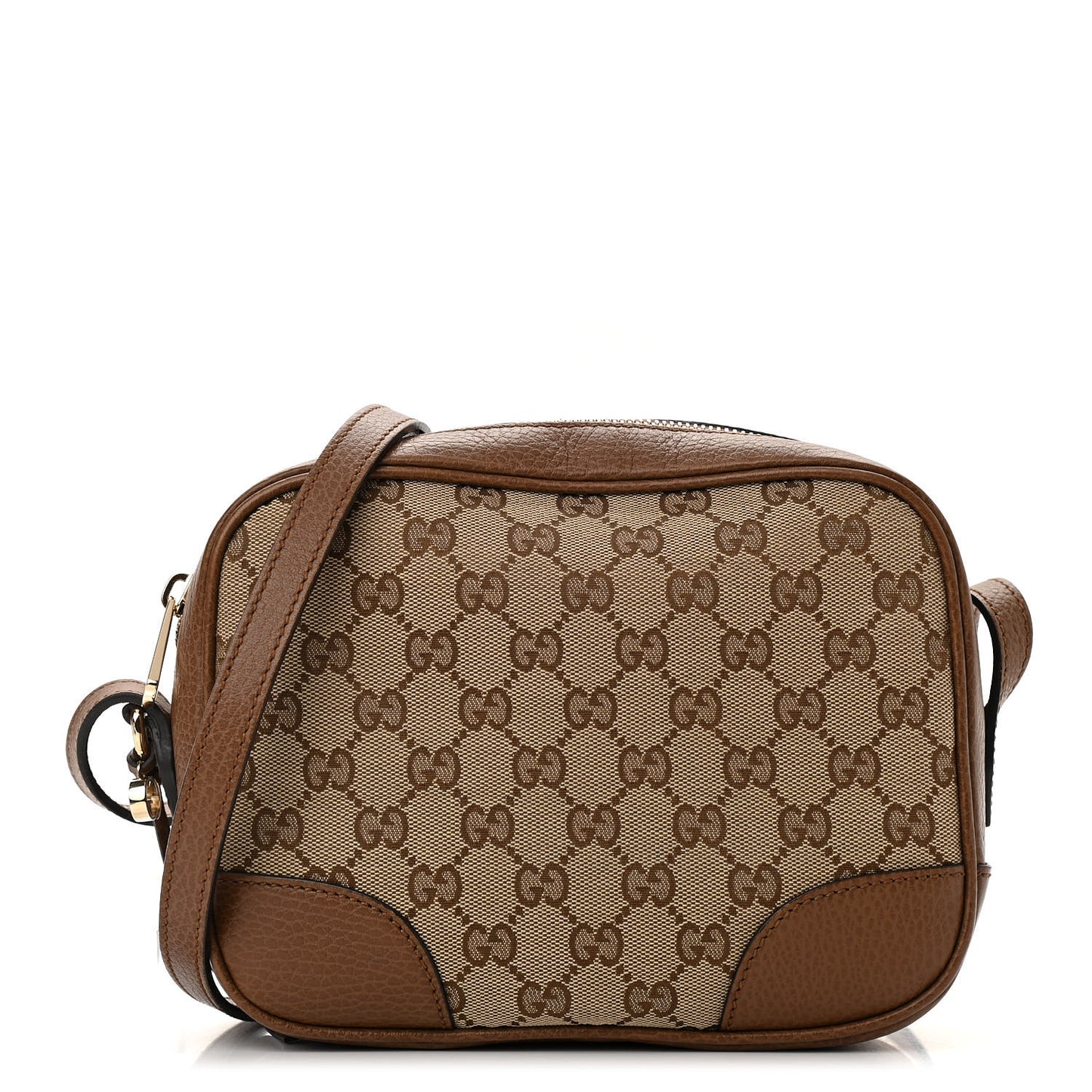 Monogram Mini Bree Messenger Bag Beige Tabacco