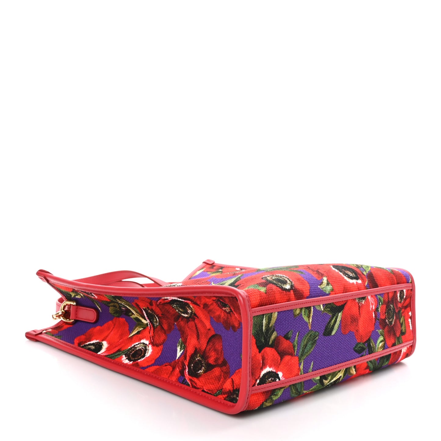 Canvas Flower Power Shopper Tote Black Multicolor