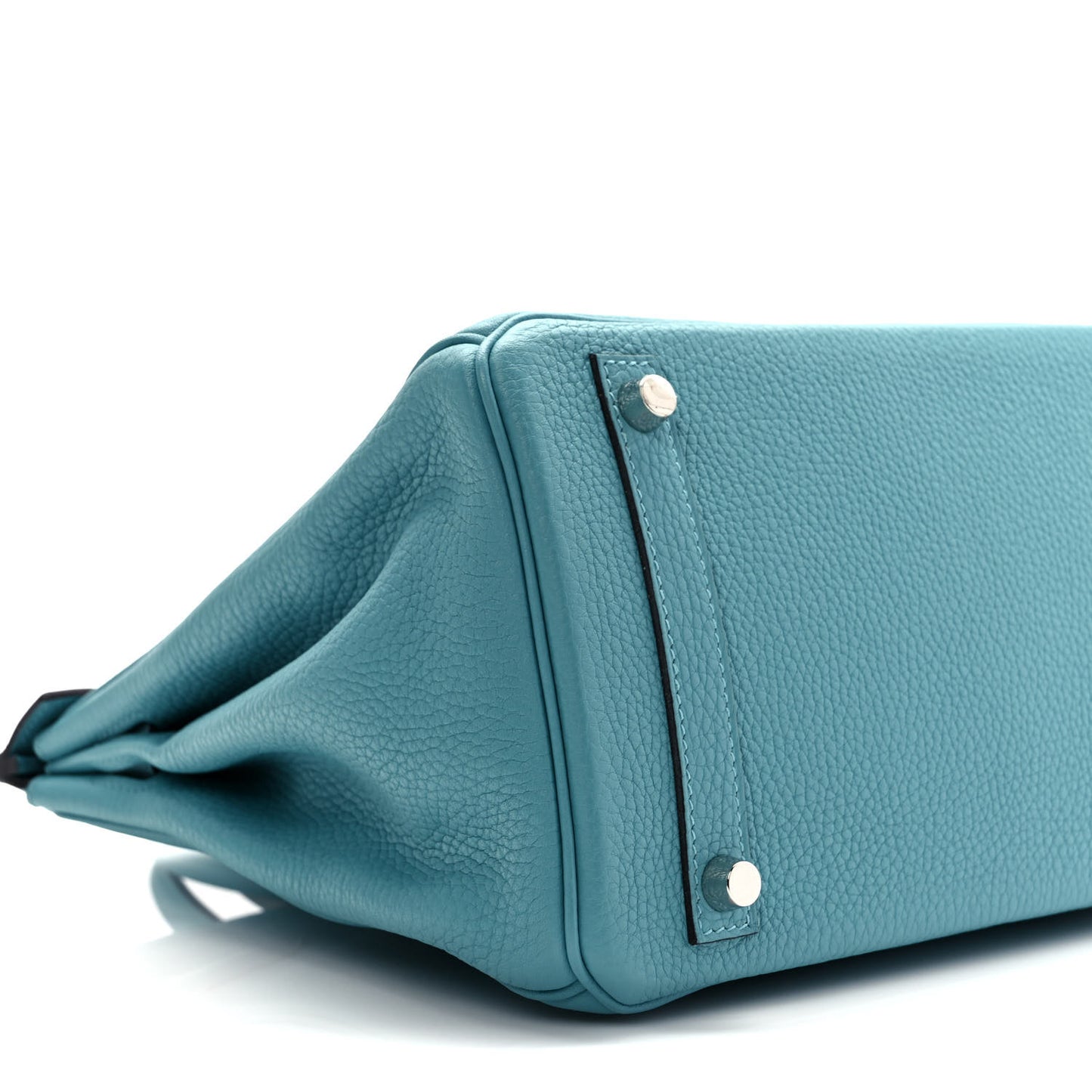 Taurillon Clemence Birkin 30 Bleu Saint Cyr
