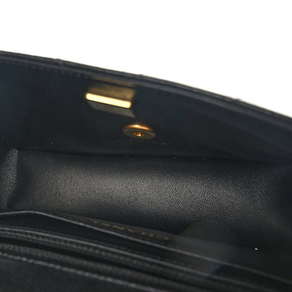Chanel Lambskin Quilted Mini Strass On Top Flap Black 5 of 10