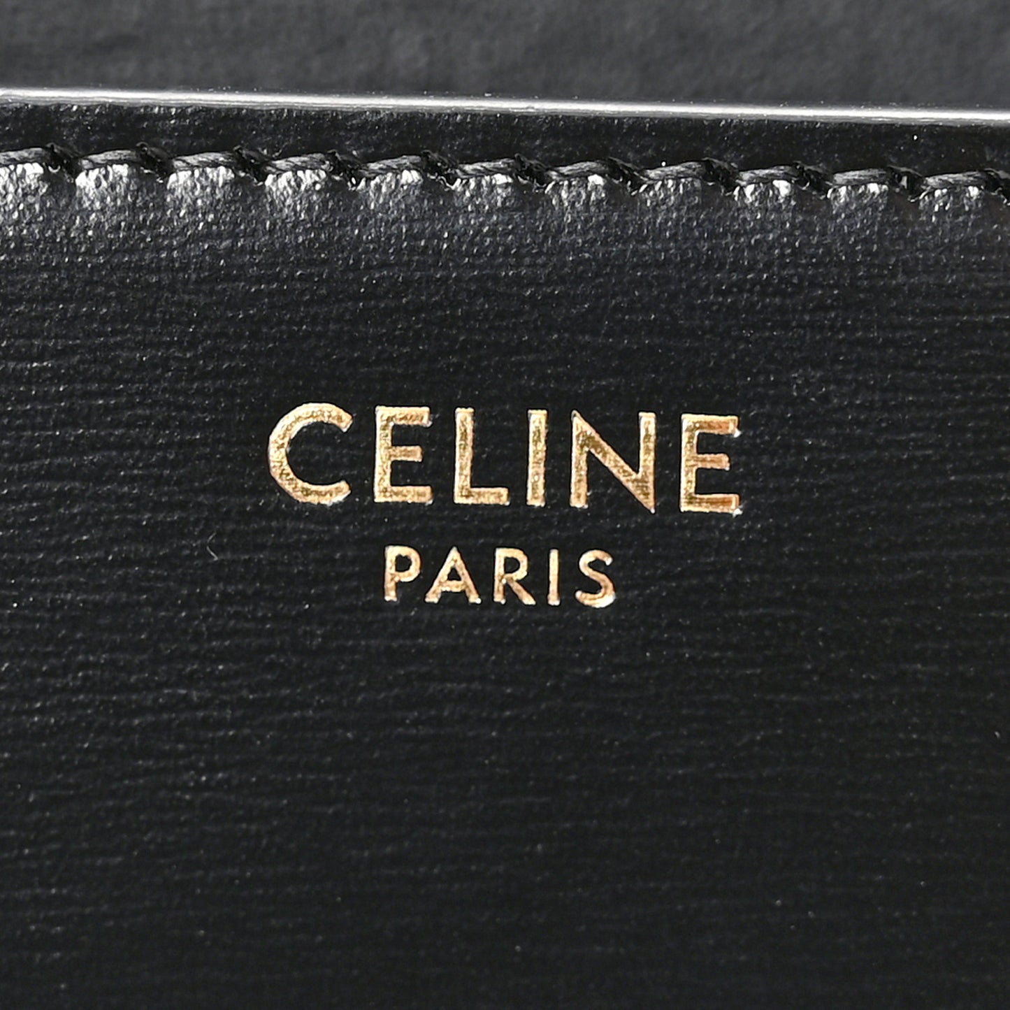 Shiny Calfskin Triomphe Shoulder Bag Black