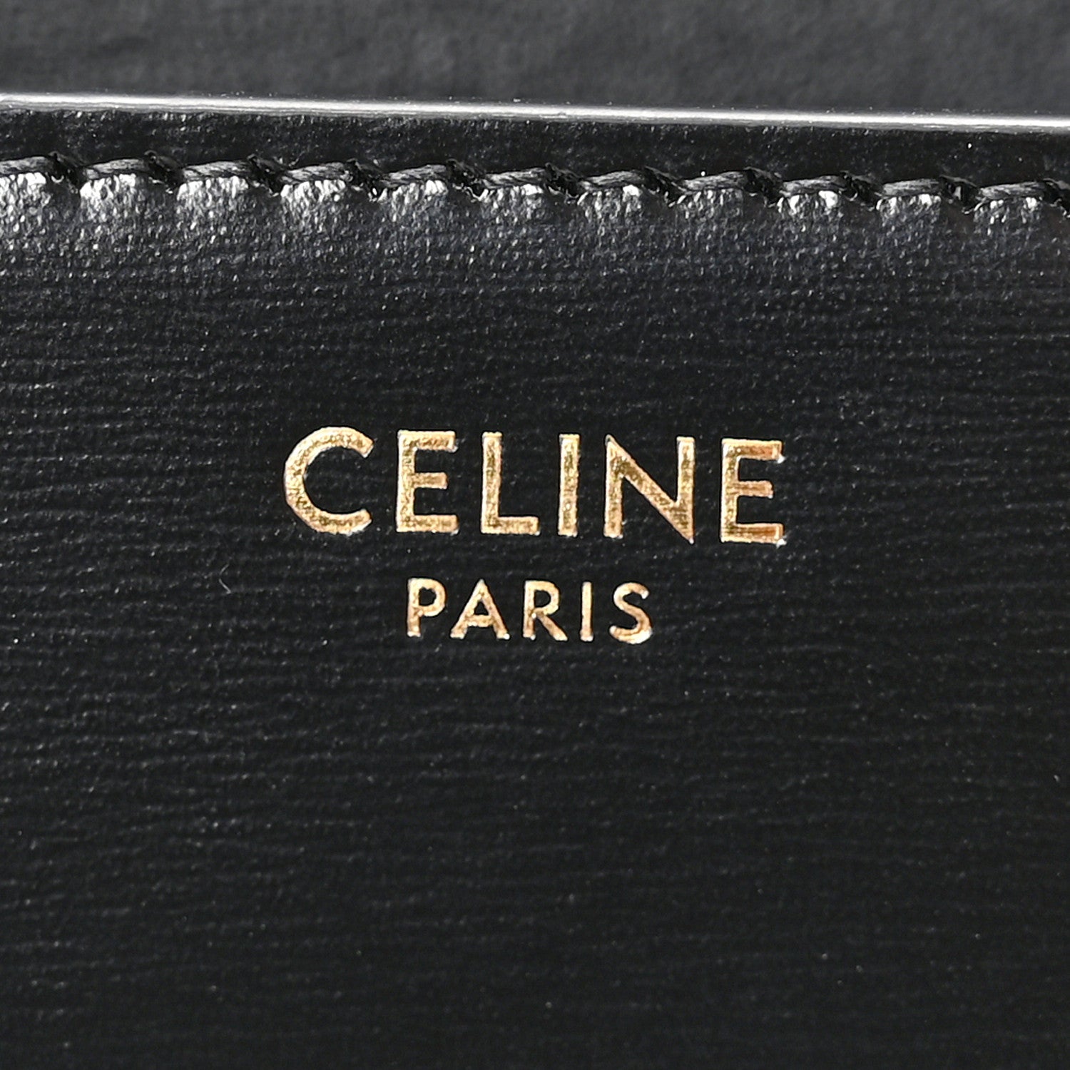Celine Shiny Calfskin Triomphe Shoulder Bag Black 6 of 11