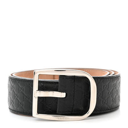 Gucci Soft Microguccissima 40mm Belt 80 32 Black 1 of 6