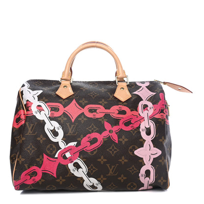 Louis Vuitton Monogram Bay Speedy 30 Rose Ballerine Poppy 1 of 4
