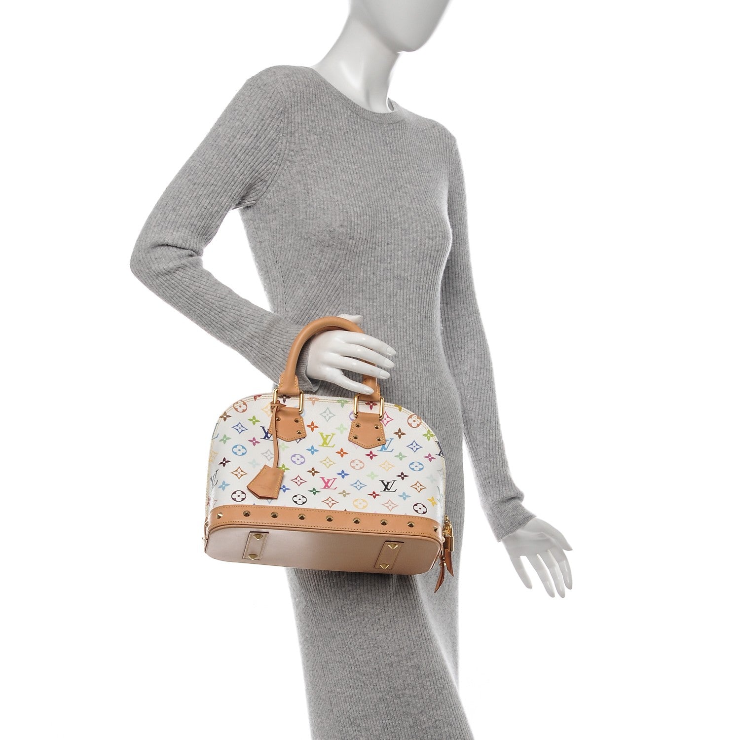 Louis Vuitton Monogram Multicolor Alma White 2 of 6