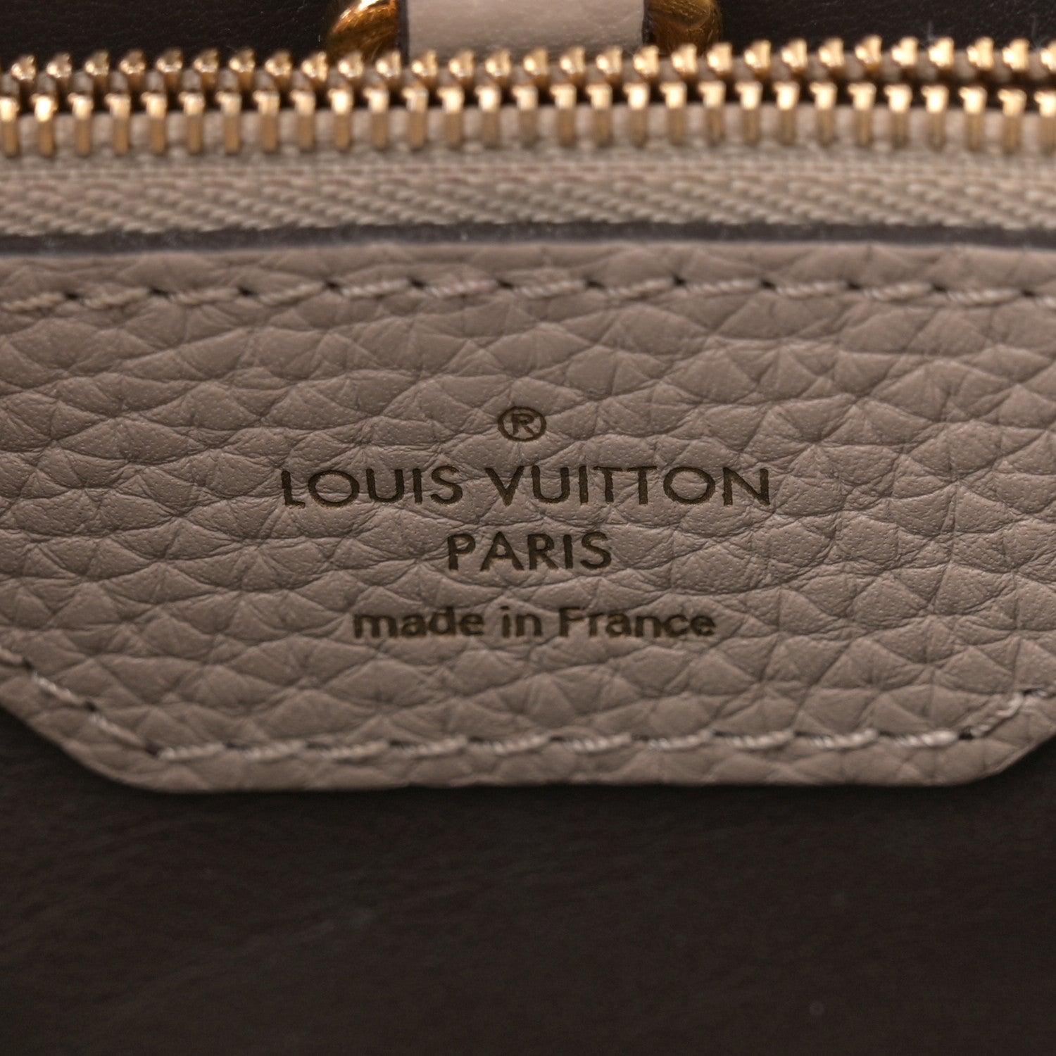 Louis Vuitton Taurillon Capucines MM Galet 6 of 14