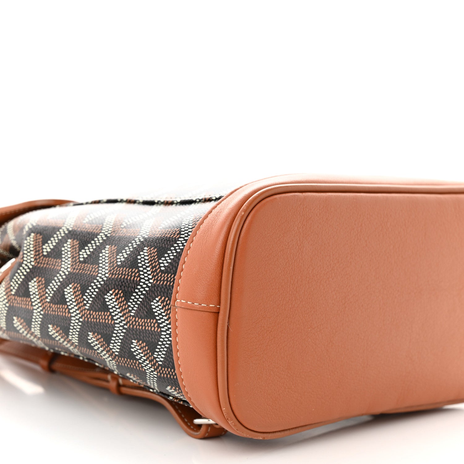 Goyard Goyardine Calfskin Mini Alpin Backpack Black Gold 8 of 9