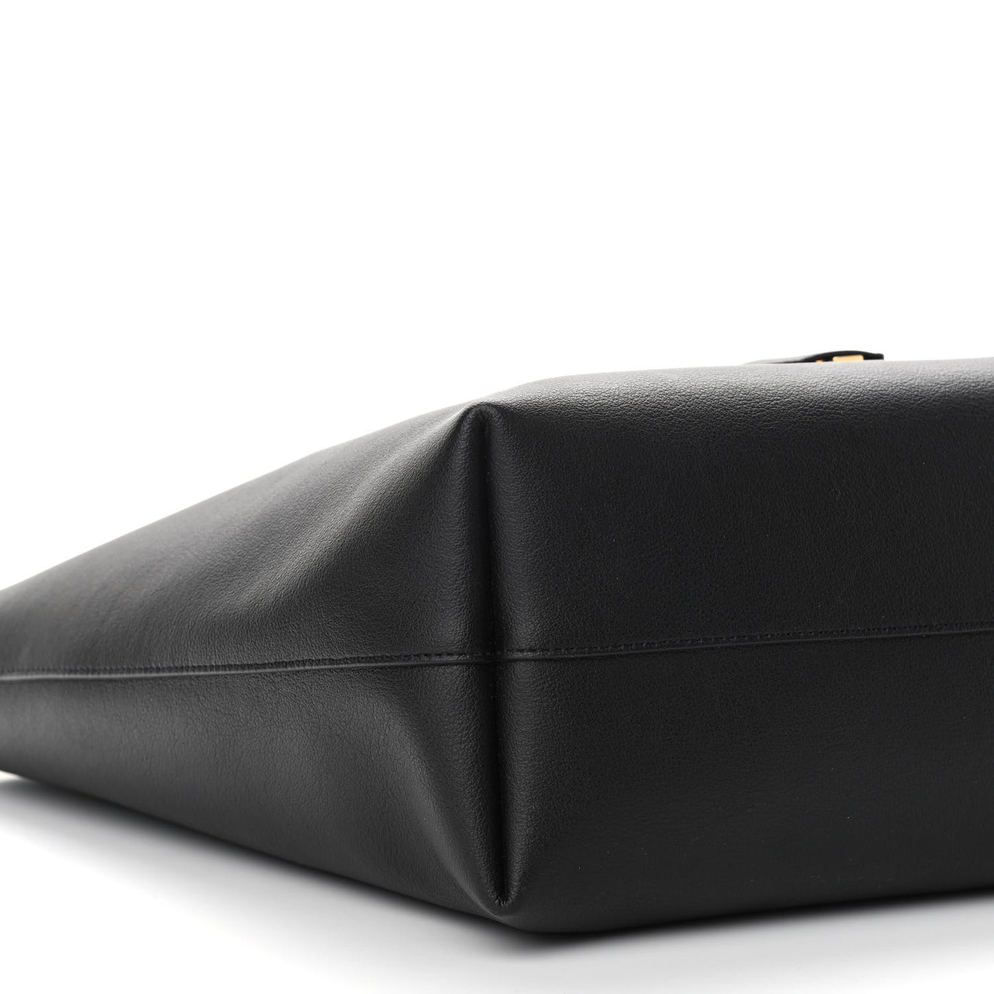Calfskin Large Shopping Tote Black