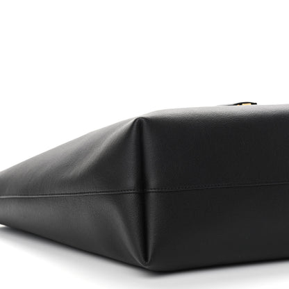 Saint Laurent Calfskin Large Shopping Tote Black 10 of 11