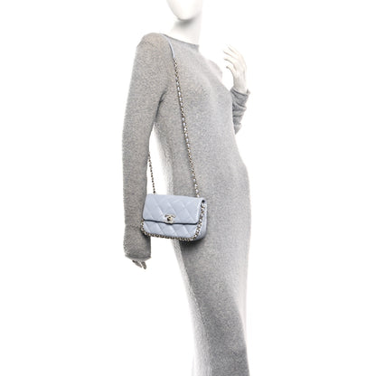 Chanel Lambskin Quilted Chain Around Flap Light Grey 2 of 11