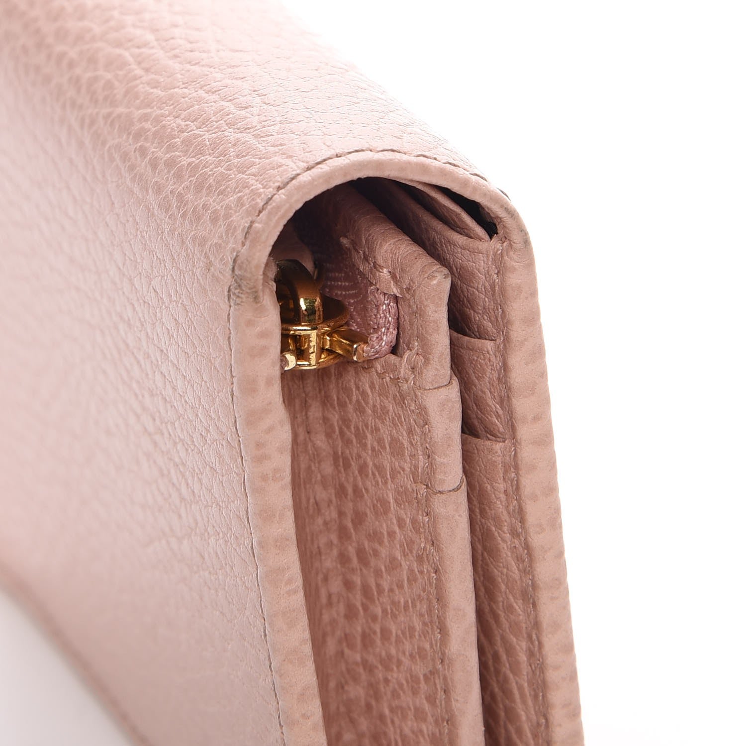 Gucci Dollar Calfskin GG Marmont Card Case Perfect Pink 9 of 12