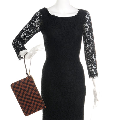 Louis Vuitton Damier Ebene Neverfull MM GM Pochette 2 of 8