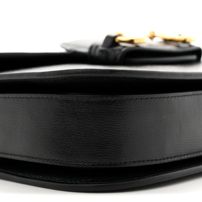 Gucci Azalea Calfskin Horsebit 1955 Shoulder Bag Black 9 of 10
