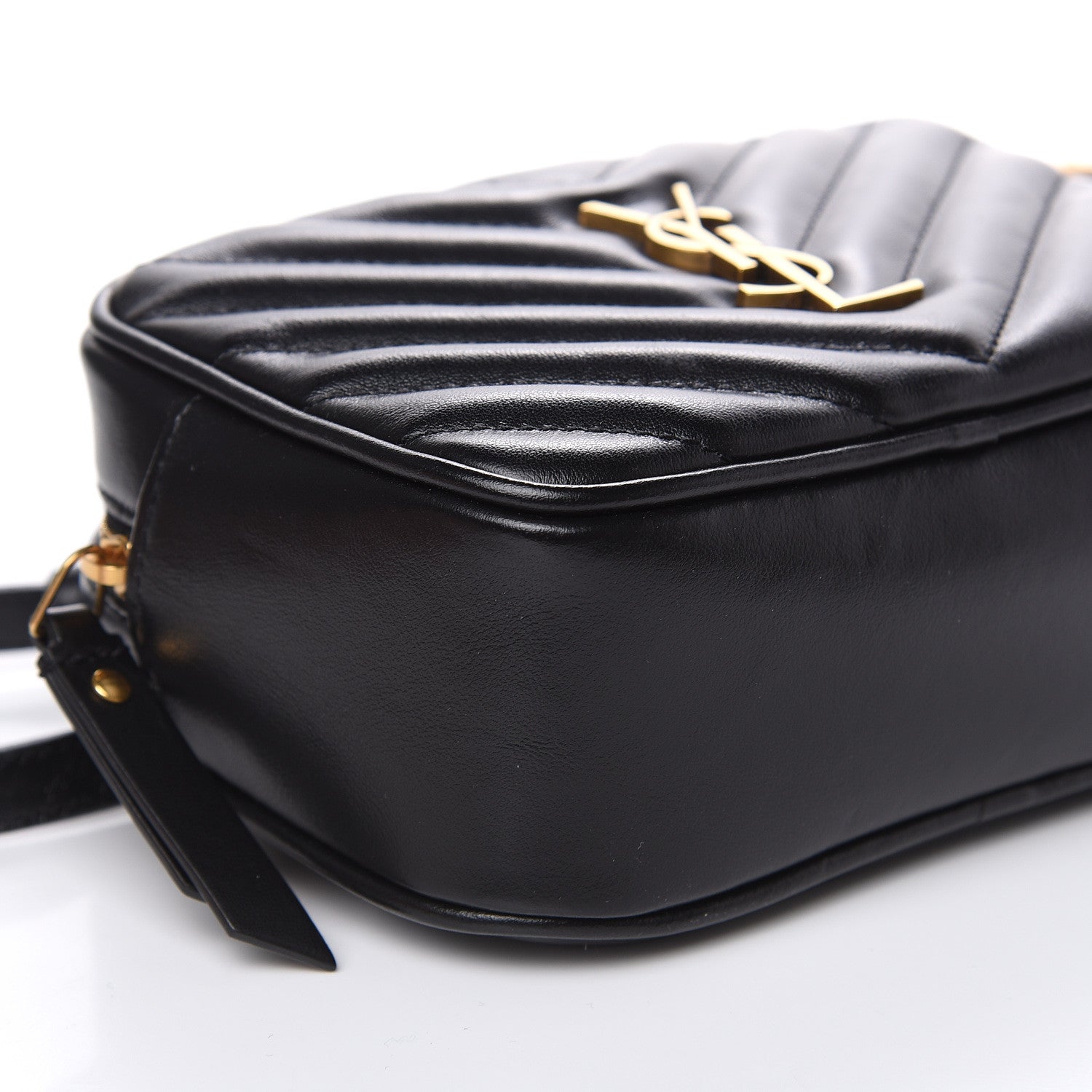 Saint Laurent Calfskin Matelasse Monogram Lou Belt Bag Black 7 of 9