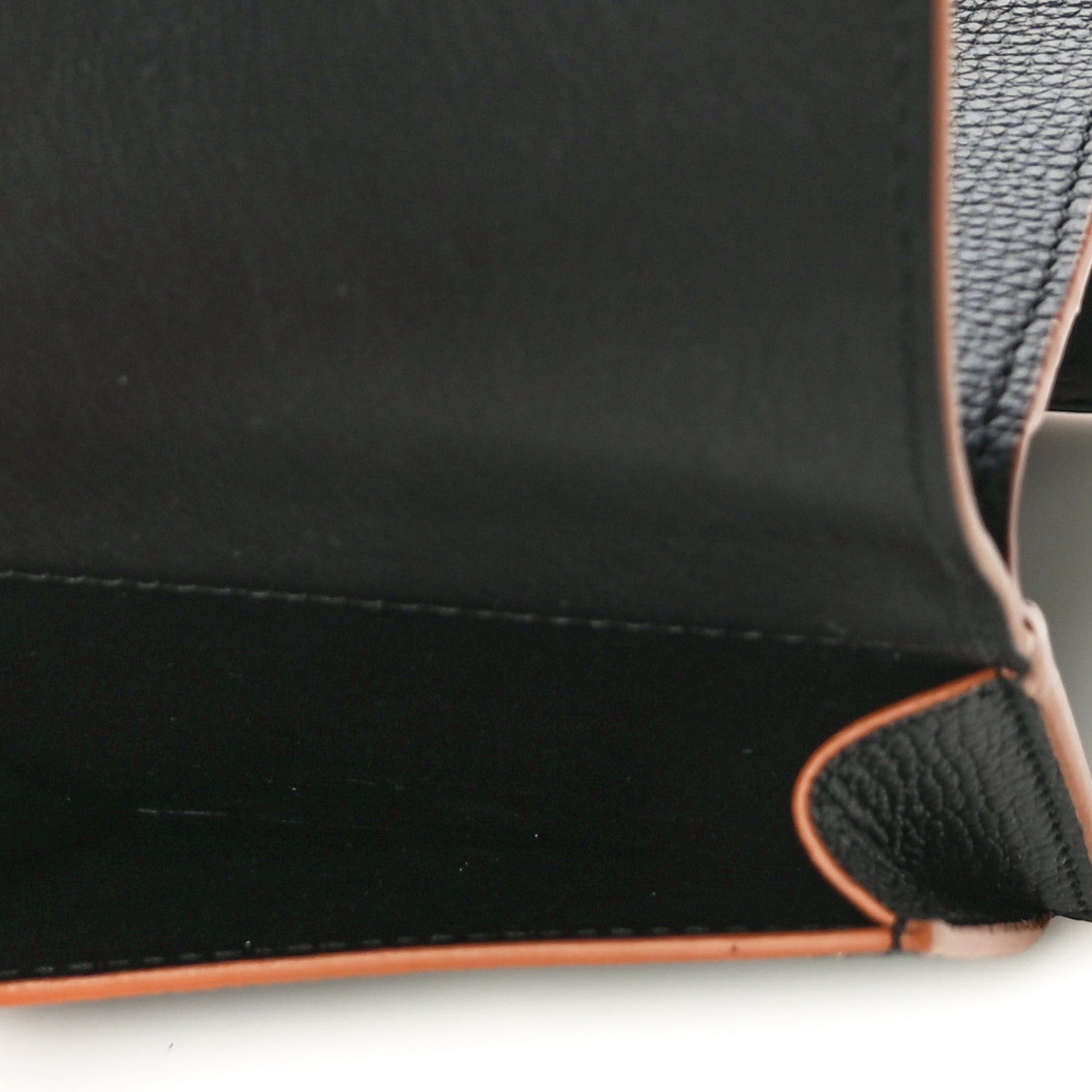 Loewe Grained Calfskin Anagram Trifold Wallet Black 6 of 10