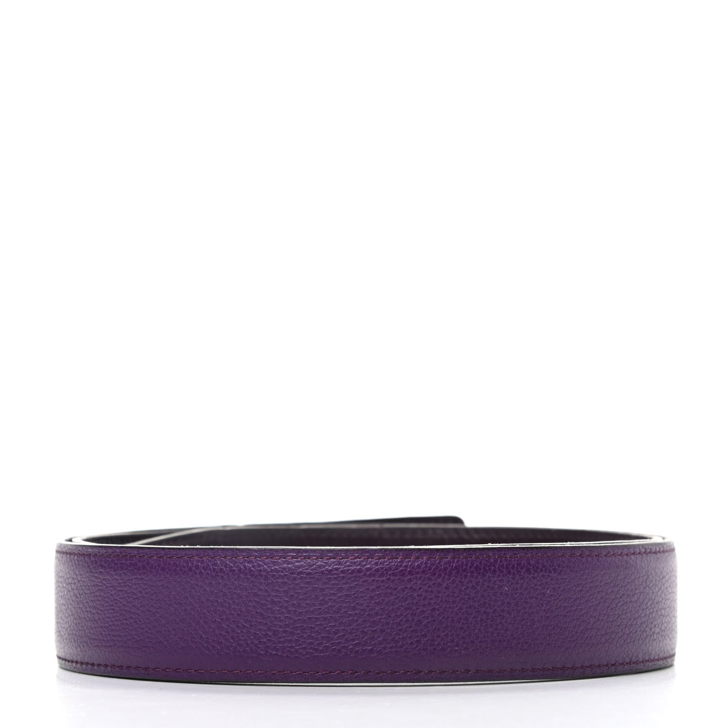 Hermes Box Togo 24mm Belt Strap 95 Violet Raisin 2 of 6