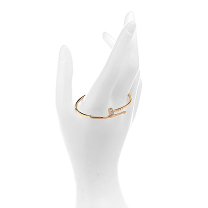 Cartier 18K Yellow Gold Diamond Small Juste Un Clou Bracelet 15 2 of 6