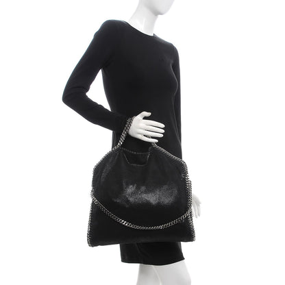 Stella McCartney Shaggy Deer Falabella Fold Over Tote Black 3 of 15