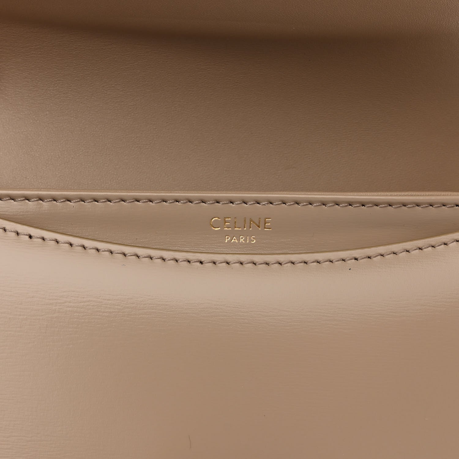 Celine Shiny Calfskin Triomphe Besace Clea Pebble 6 of 9