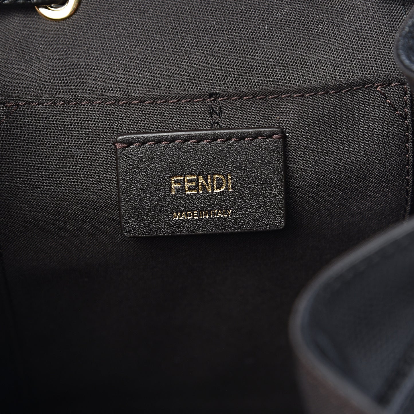 Vitello Cruise F is Fendi Drawstring Backpack Black