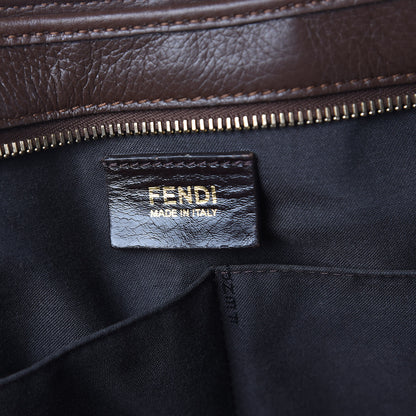Fendi Zucca Vitello Artic Grande Shopping Tote Tobacco Castagna 6 of 11