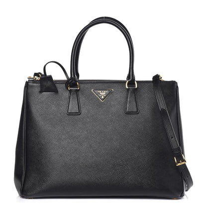 Prada Saffiano Large Galleria Double Zip Tote Black 1 of 15