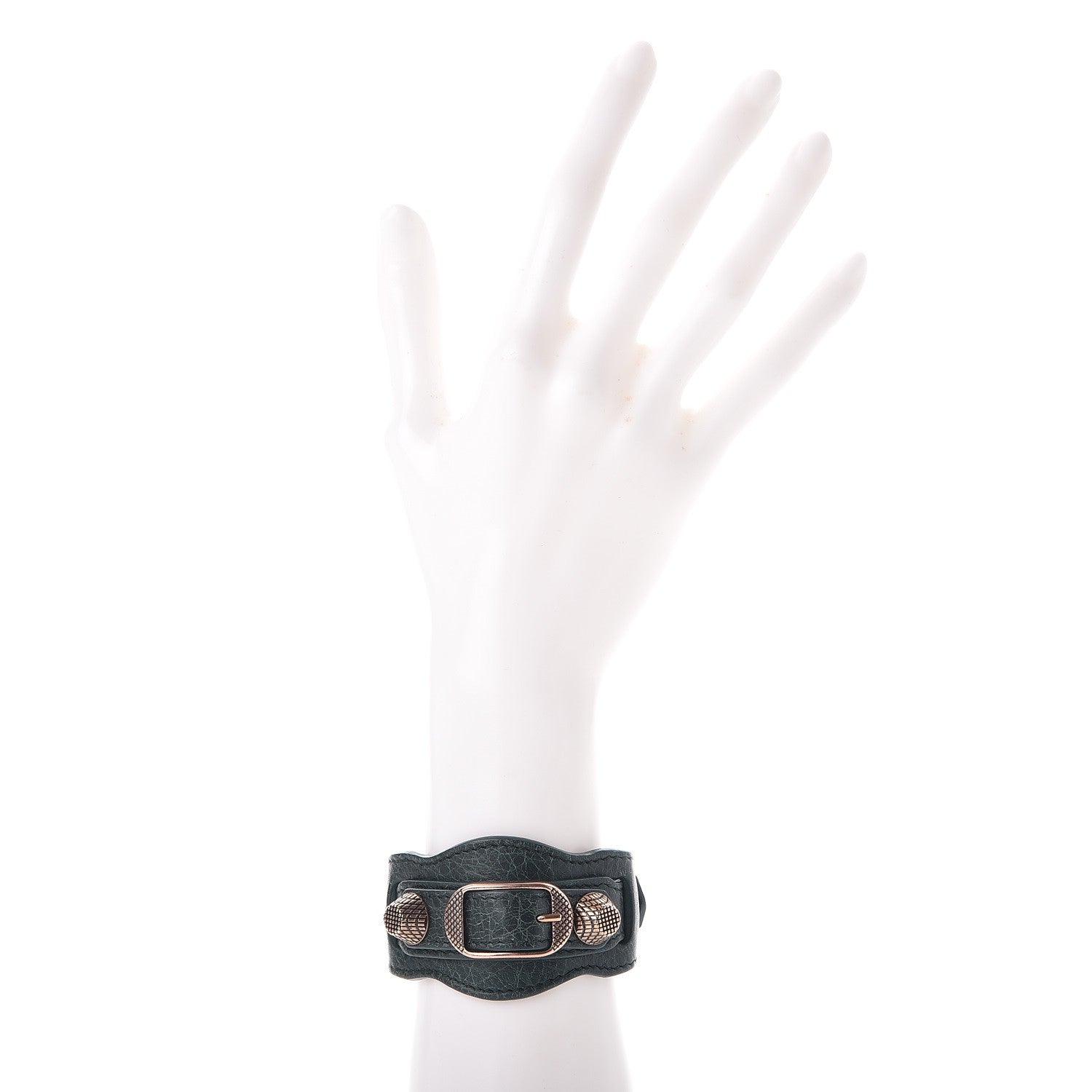 Balenciaga Agneau Arena Giant 12 Rose Gold Hardware Bracelet Poker Fonce 2 of 4
