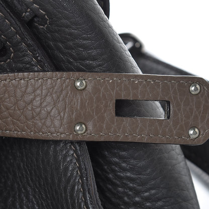 Hermes Taurillon Clemence Bicolor Jypsiere 34 Ardoise Gris Tourterelle 8 of 32