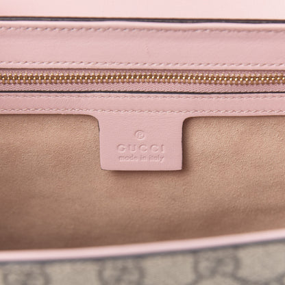 Gucci GG Supreme Monogram Calfskin Medium Padlock Shoulder Bag Beige Perfect Pink 7 of 14