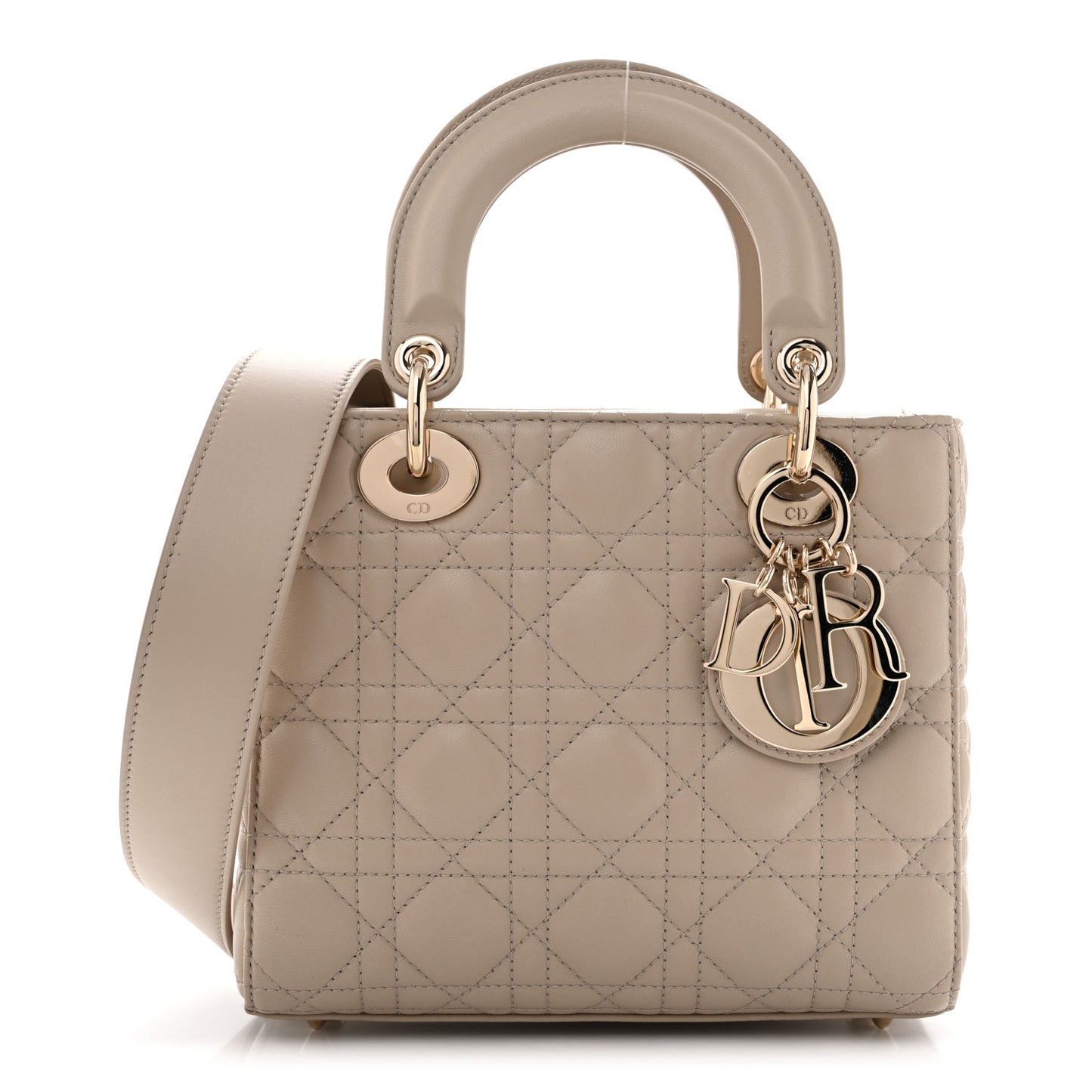 Lambskin Cannage Small My ABCDior Lady Dior Beige