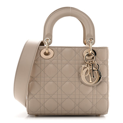 Christian Dior Lambskin Cannage Small My ABCDior Lady Dior Beige 1 of 11