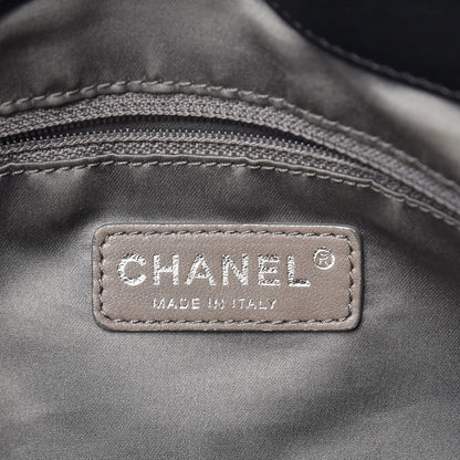 Chanel Calfskin Modern Chain Rhodoid East West Tote Black 6 of 9