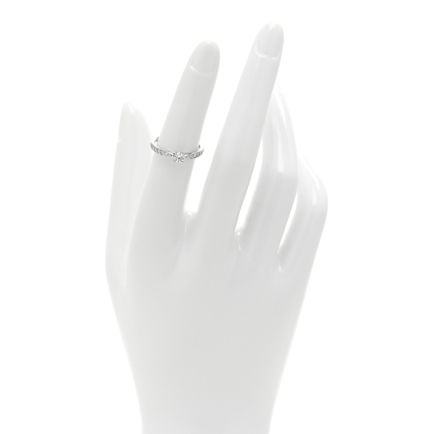 Tiffany Platinum Diamond .19ct Harmony Round Brilliant Engagement Ring 49 5 2 of 5
