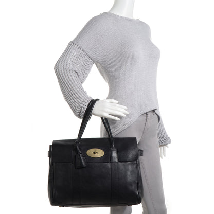 Mulberry Natural Leather Bayswater Black 2 of 10