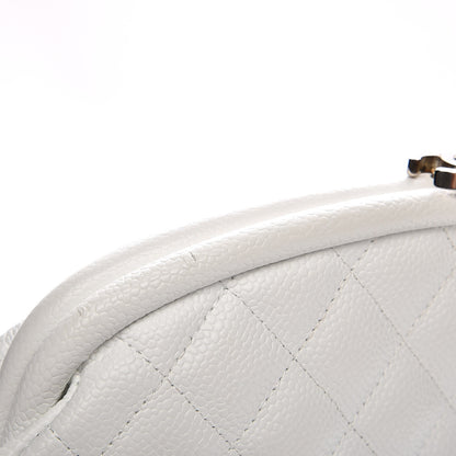 Chanel Caviar Quilted Timeless Clutch White 10 of 10