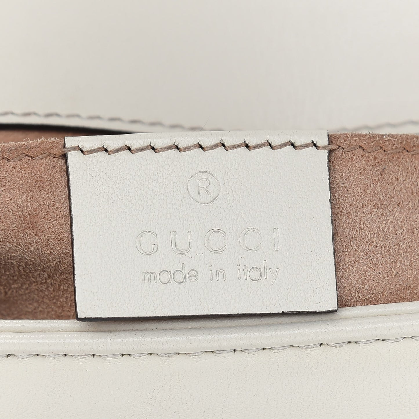 Calfskin Matelasse Mini GG Marmont Shoulder Bag White