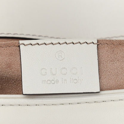 Gucci Calfskin Matelasse Mini GG Marmont Shoulder Bag White 8 of 9